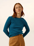 AVANA Sweater Crew Neck Peacock