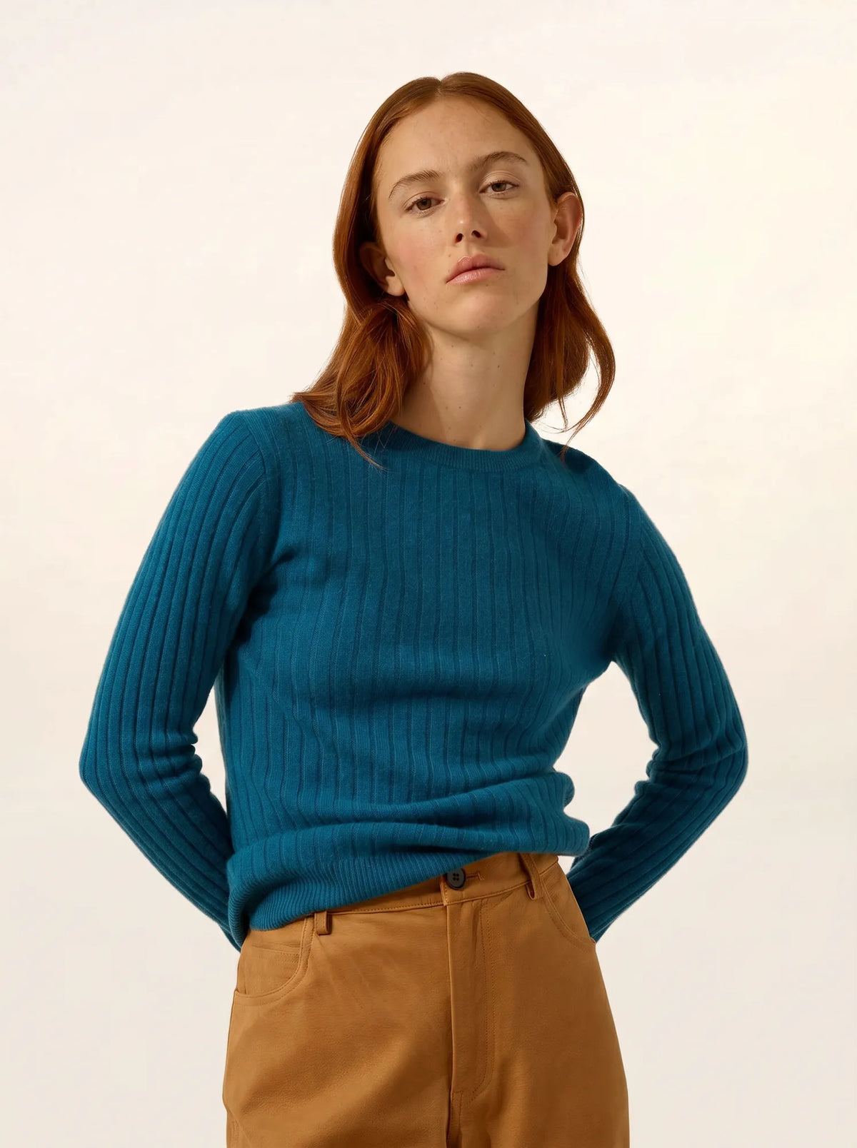 AVANA Sweater Crew Neck Peacock