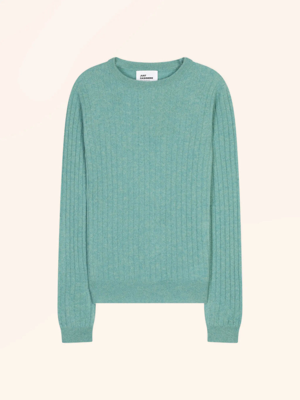 AVANA Pull Col Rond Vert Chiné
