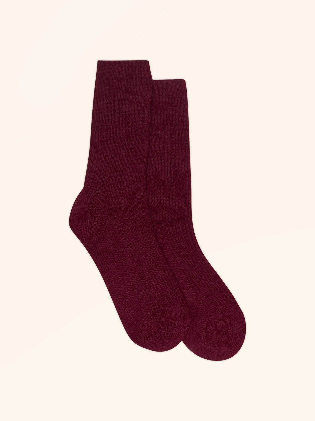 DAYAYA Chaussettes 4 Fils Bordeaux