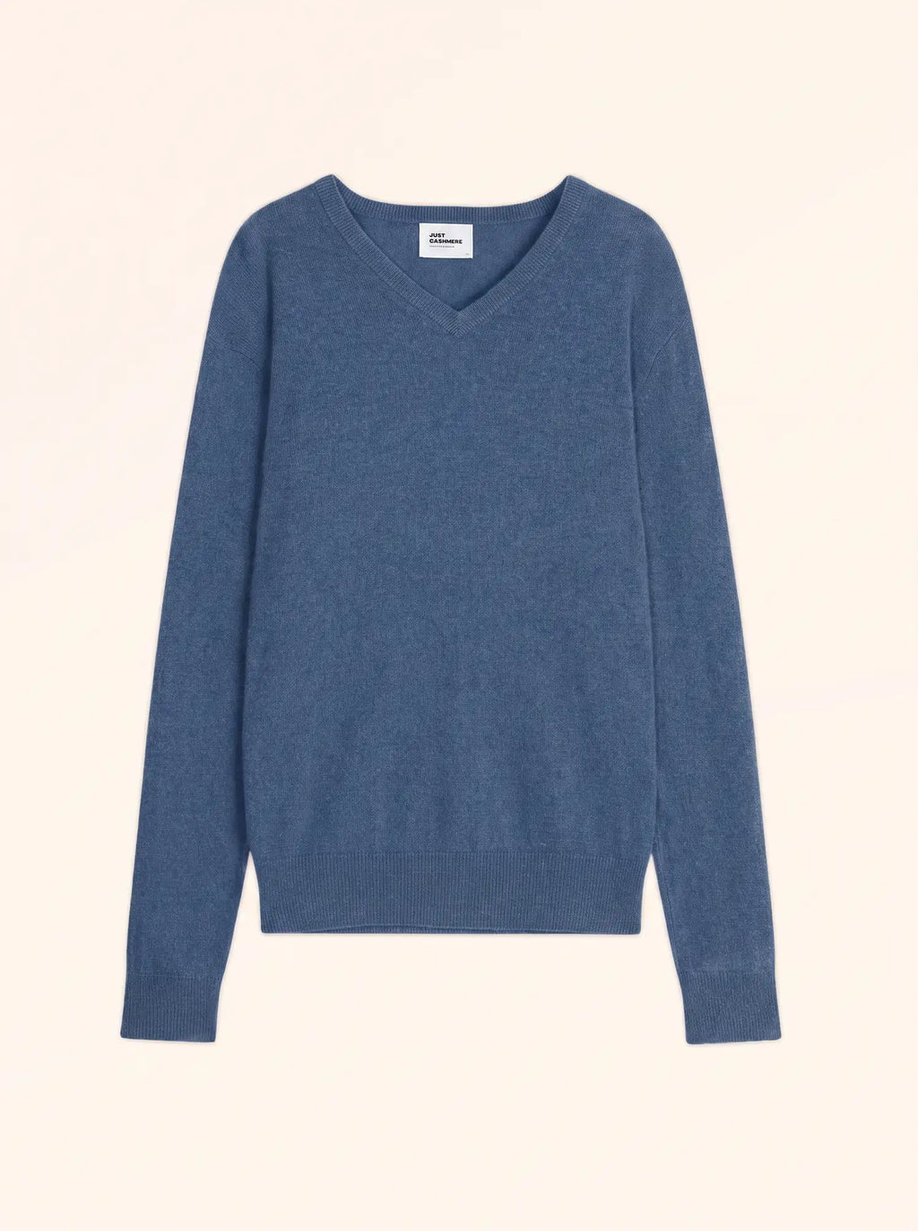 WALT Pull Col V Bleu Denim