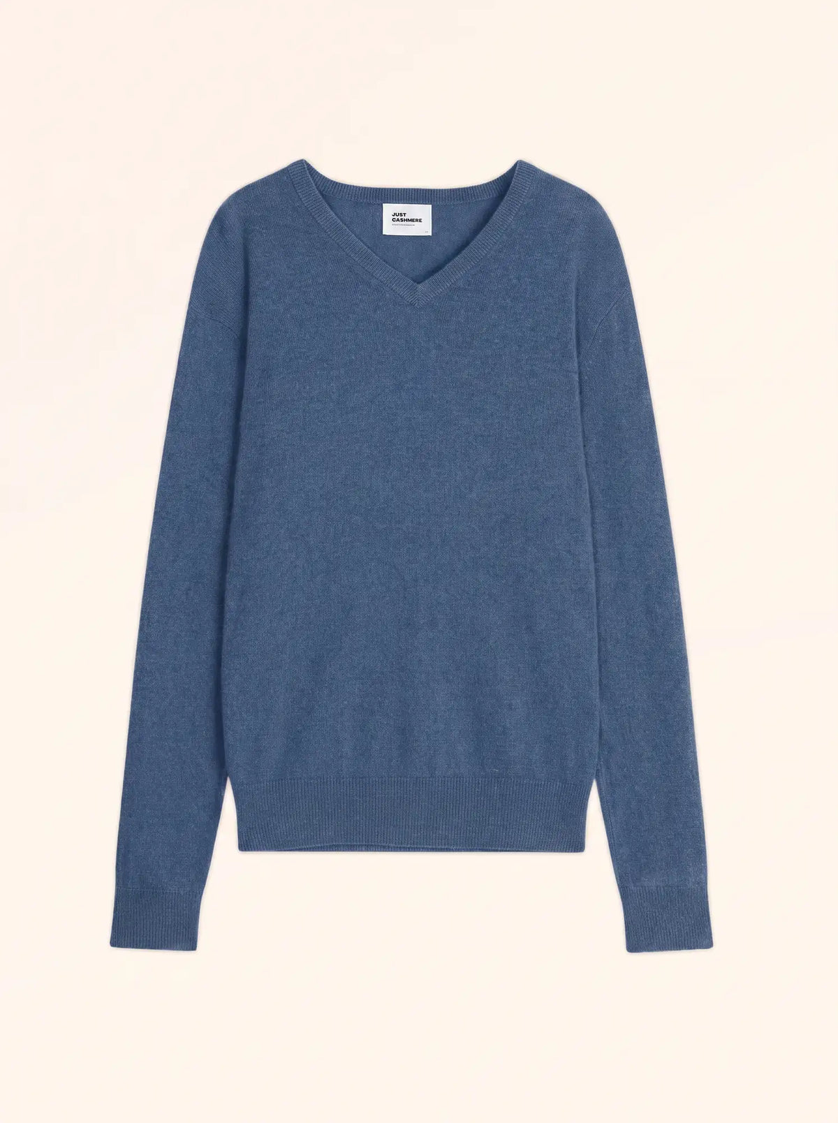 WALT Pull Col V Bleu Denim