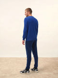 GABIN Pull Col Rond 4 Fils Outremer