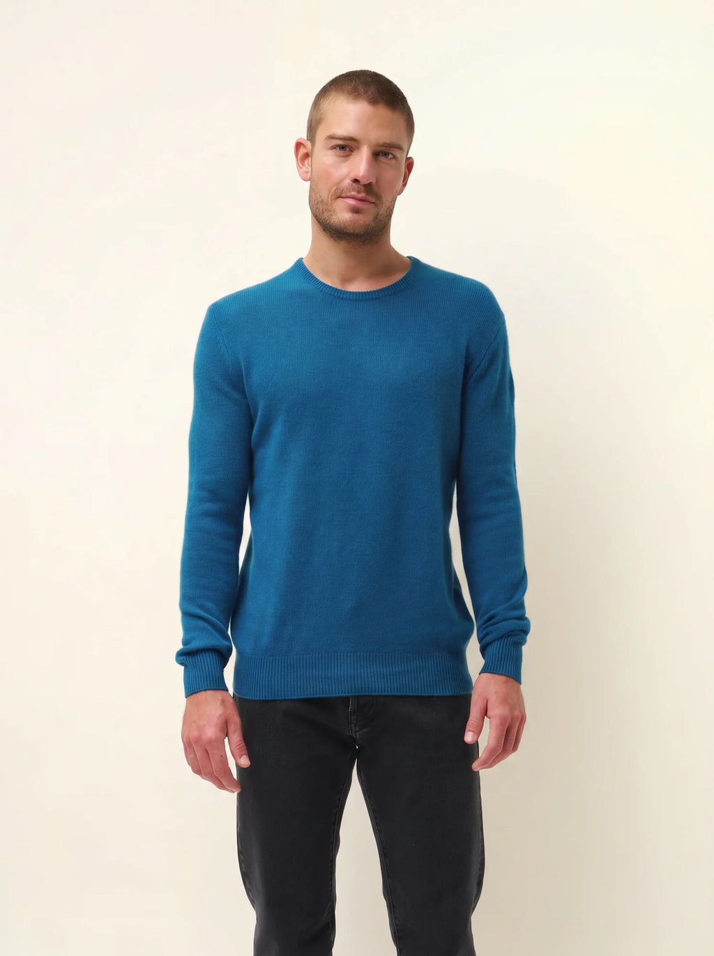 GABIN Pull Col Rond 4 Fils Paon