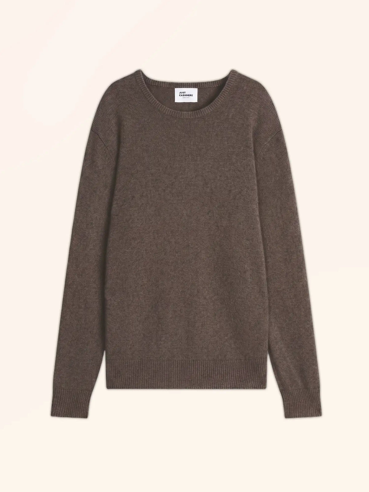 GABIN Pull Col Rond 4 Fils Taupe Chiné