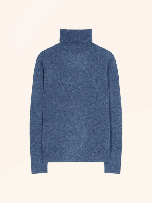 AVA Pullover Rollkragen Denimblau