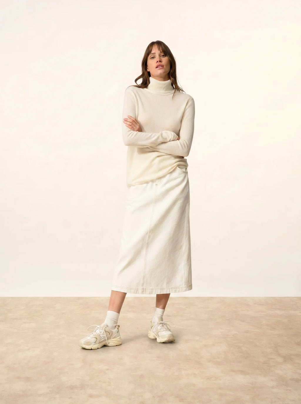 AVA Sweater Turtleneck Ivory