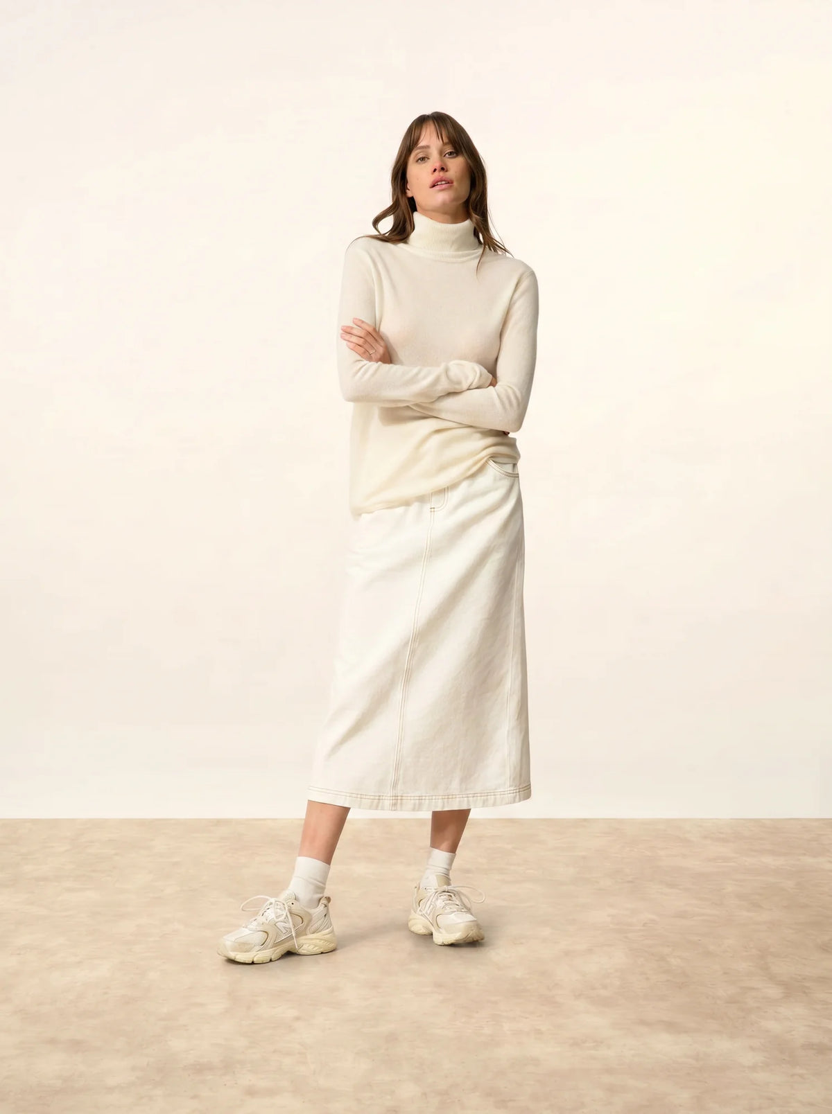 AVA Sweater Turtleneck Ivory