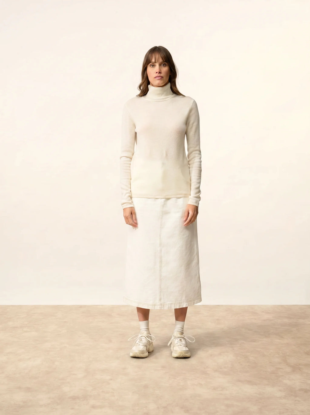 AVA Sweater Turtleneck Ivory