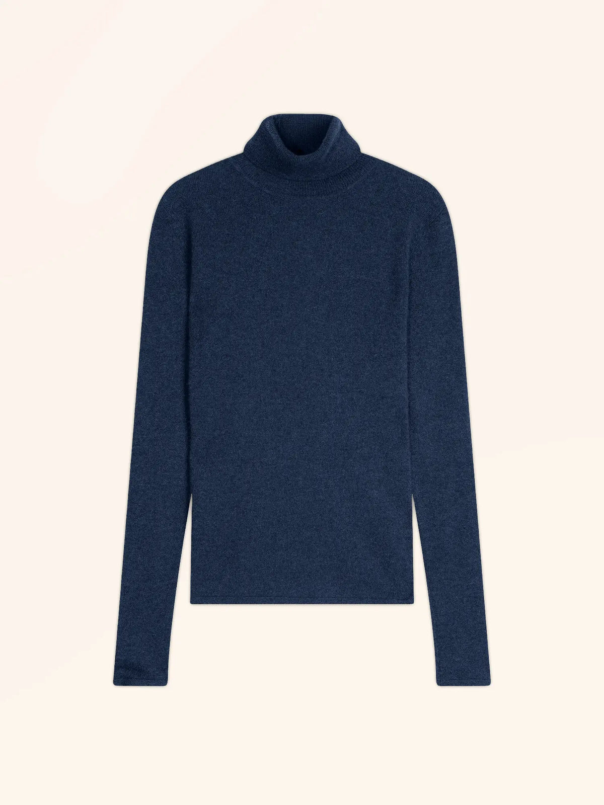 AVA Pull Col Roulé Océan Chiné