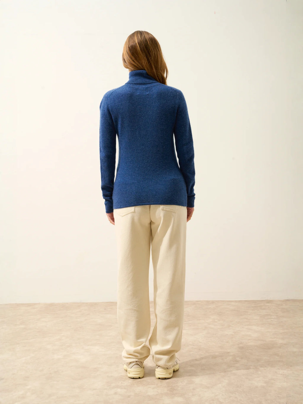 AVA Pullover Rollkragen Ozeanblau meliert