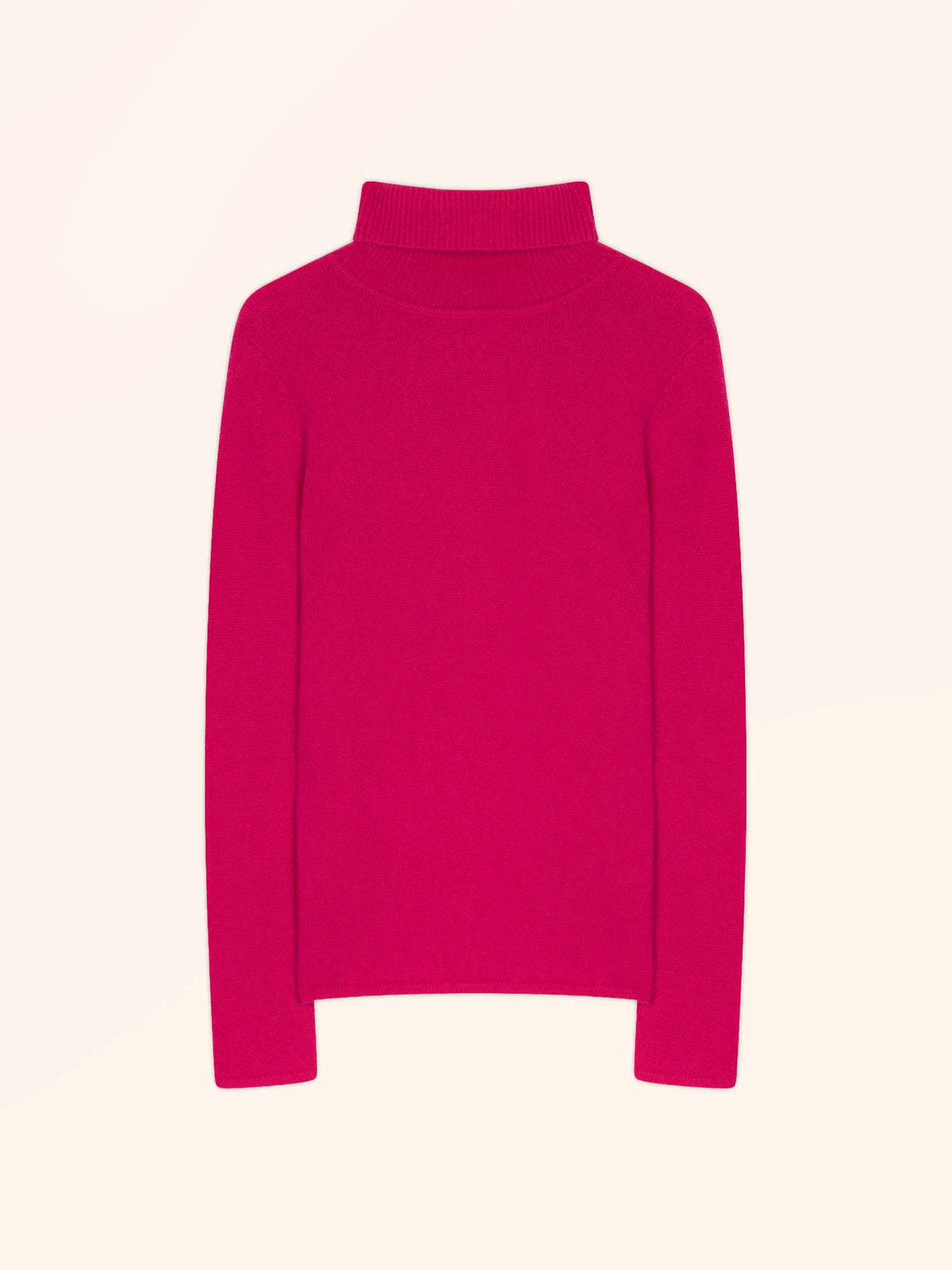 MATT Pull Col Roulé 4 Fils Fuchsia