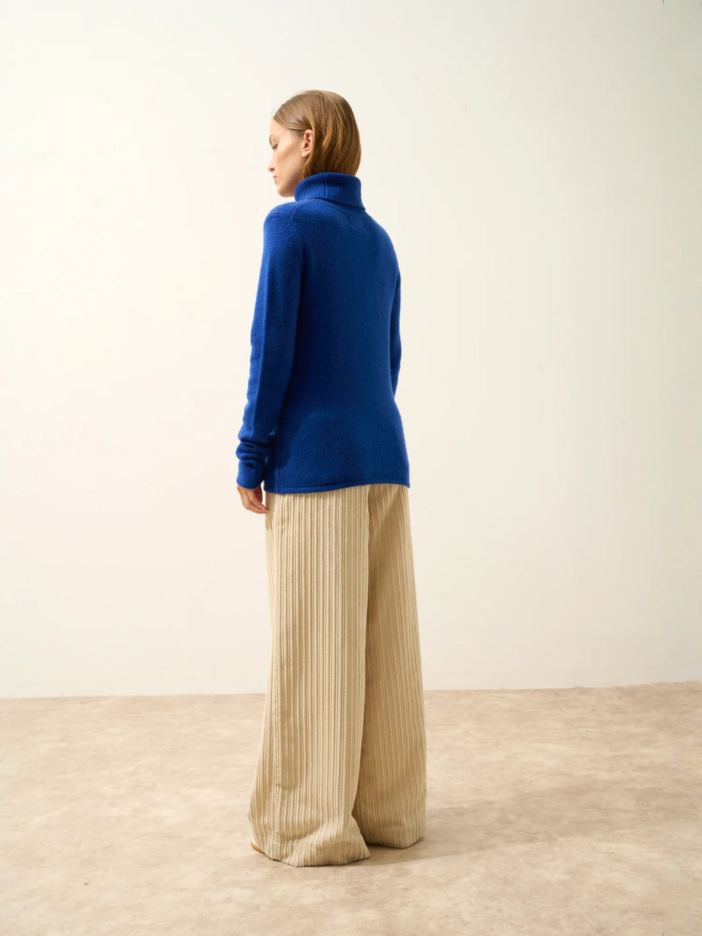 MATT Pullover Rollkragen 4-fädig Ultramarin