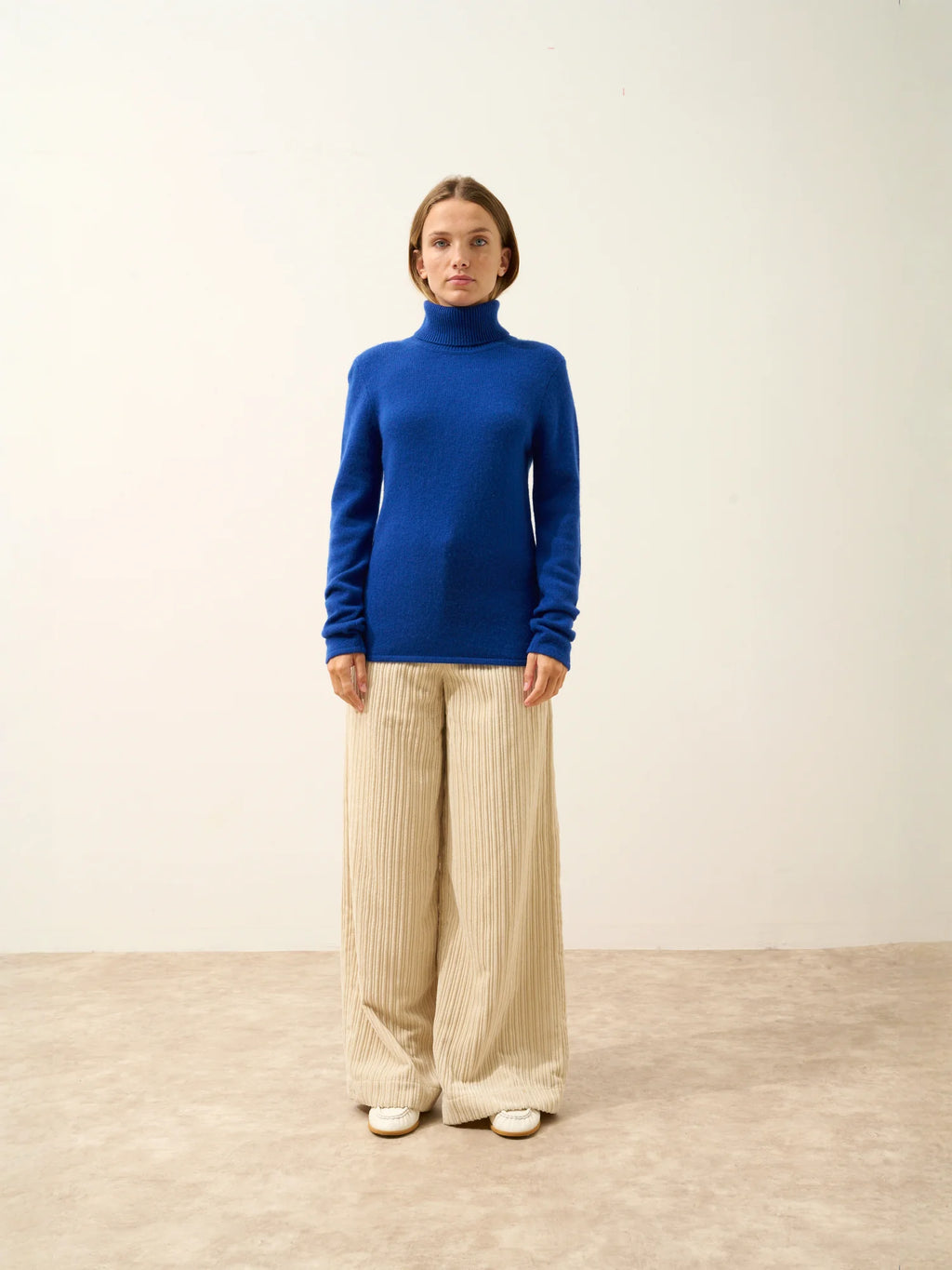 MATT Pullover Rollkragen 4-fädig Ultramarin