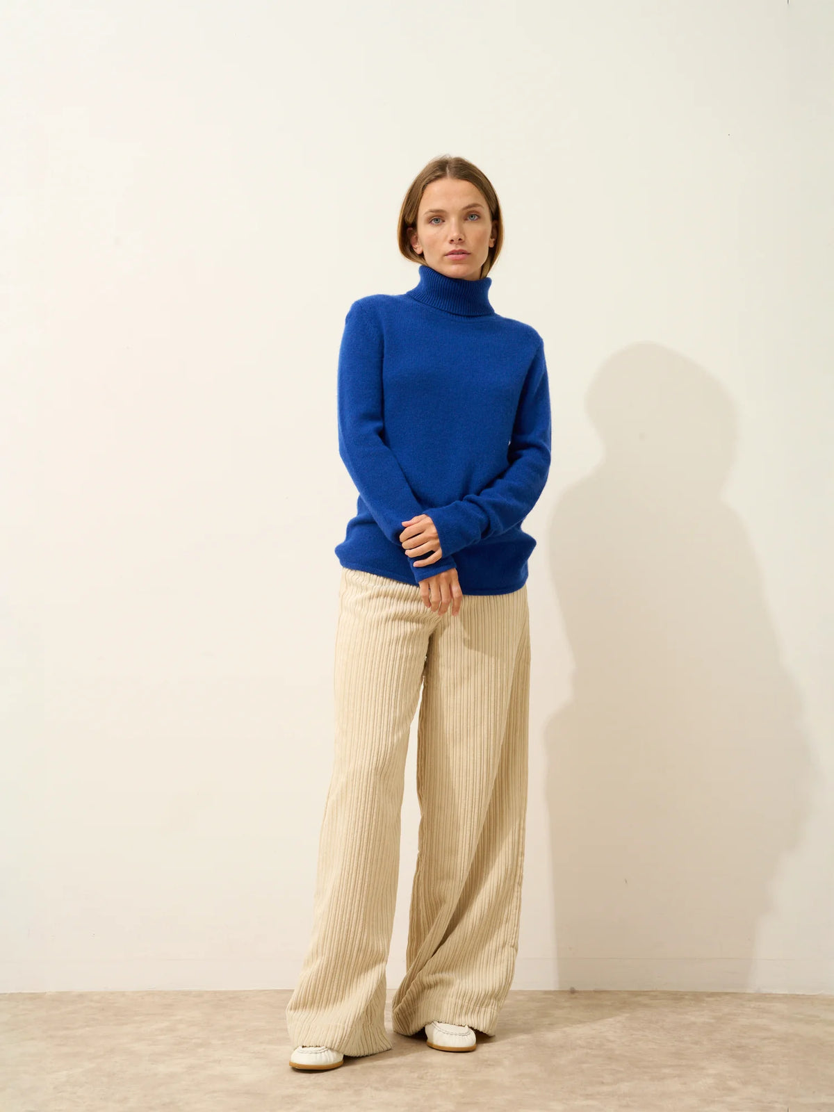 MATT Pullover Rollkragen 4-fädig Ultramarin