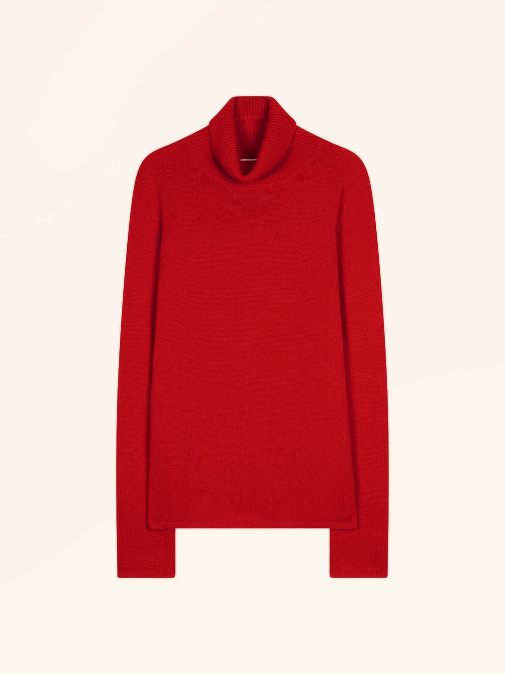 MATT Pull Col Roulé 4 Fils Rouge