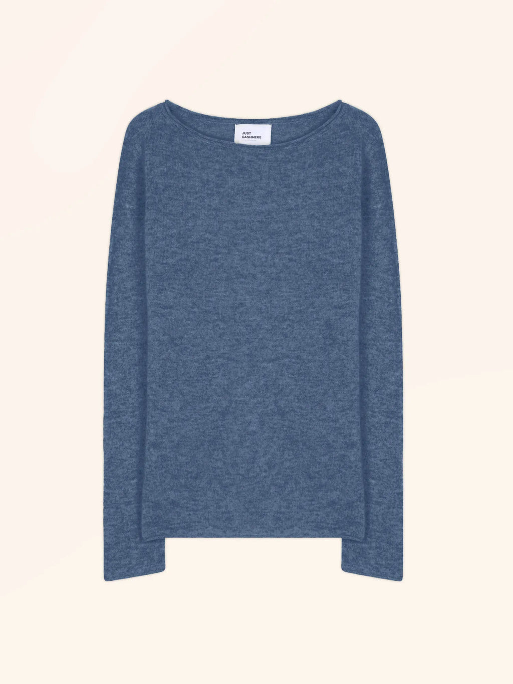 GRACE Pullover U-Boot-Ausschnitt Denimblau