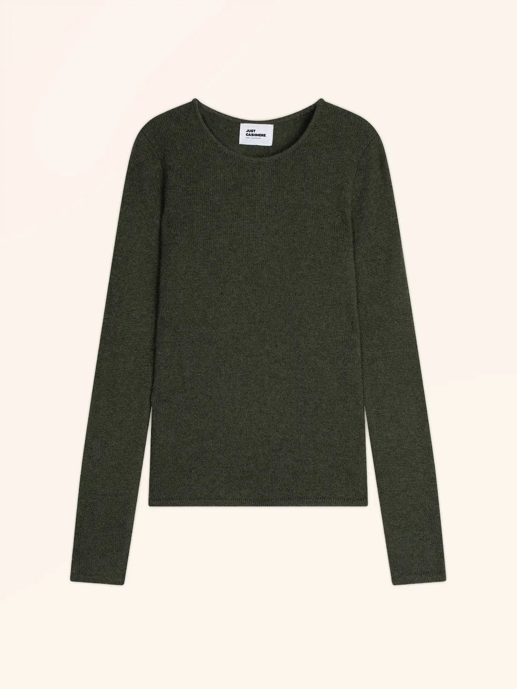JOYCE Sweater Crew Neck 4 Ply Heather Khaki