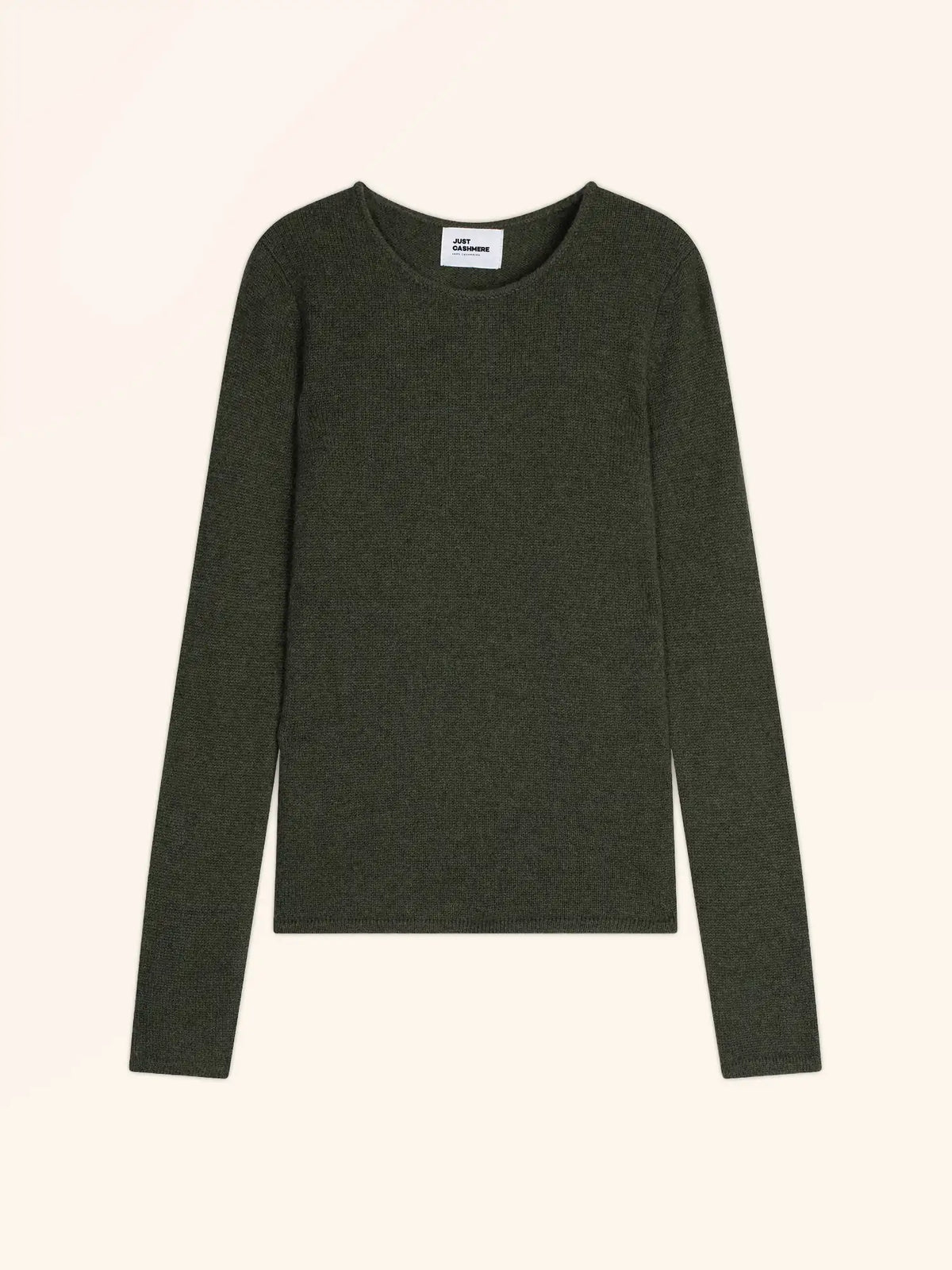 JOYCE Sweater Crew Neck 4 Ply Heather Khaki