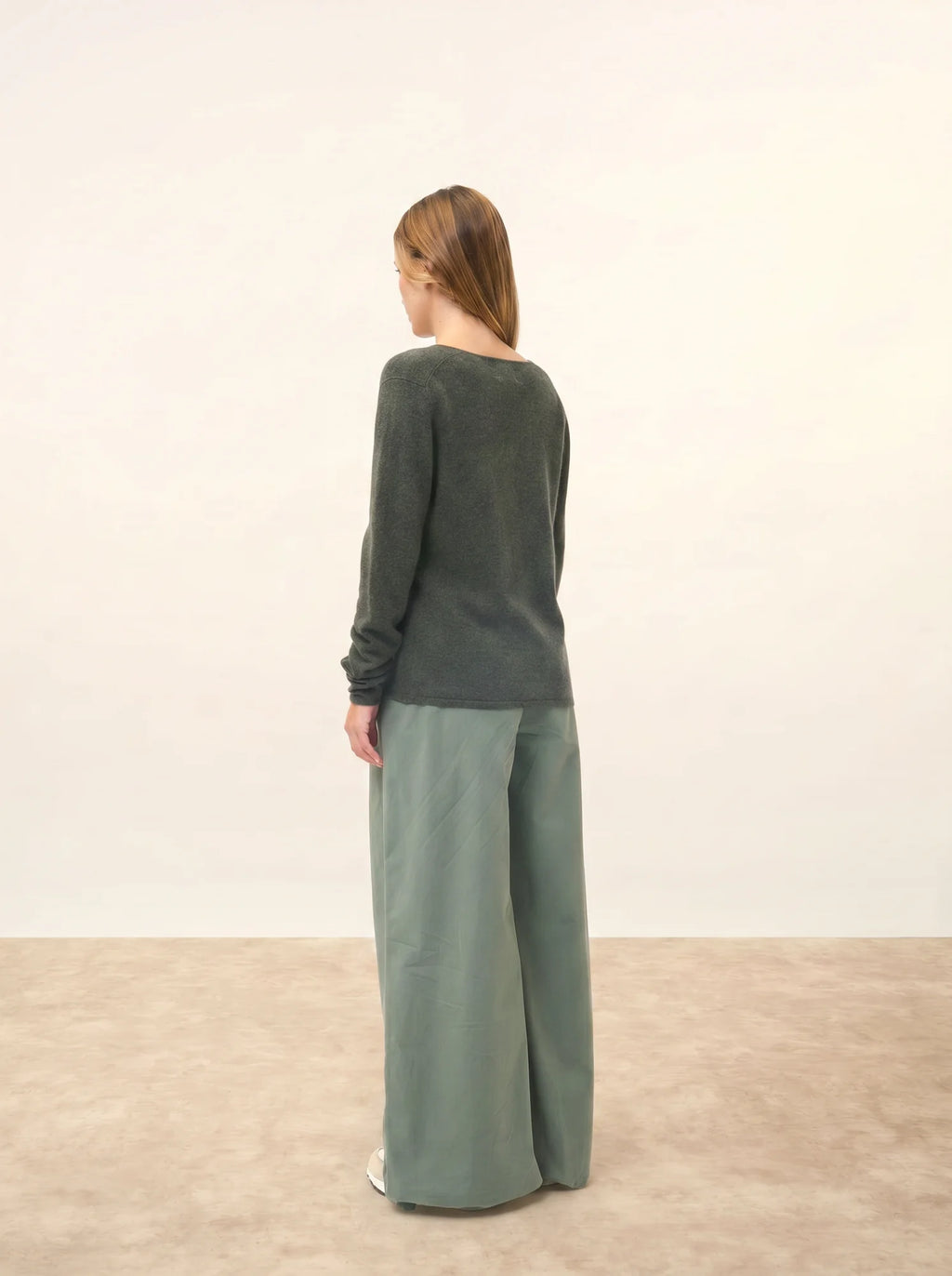 NORMA Cardigan V-Neck Heather Khaki
