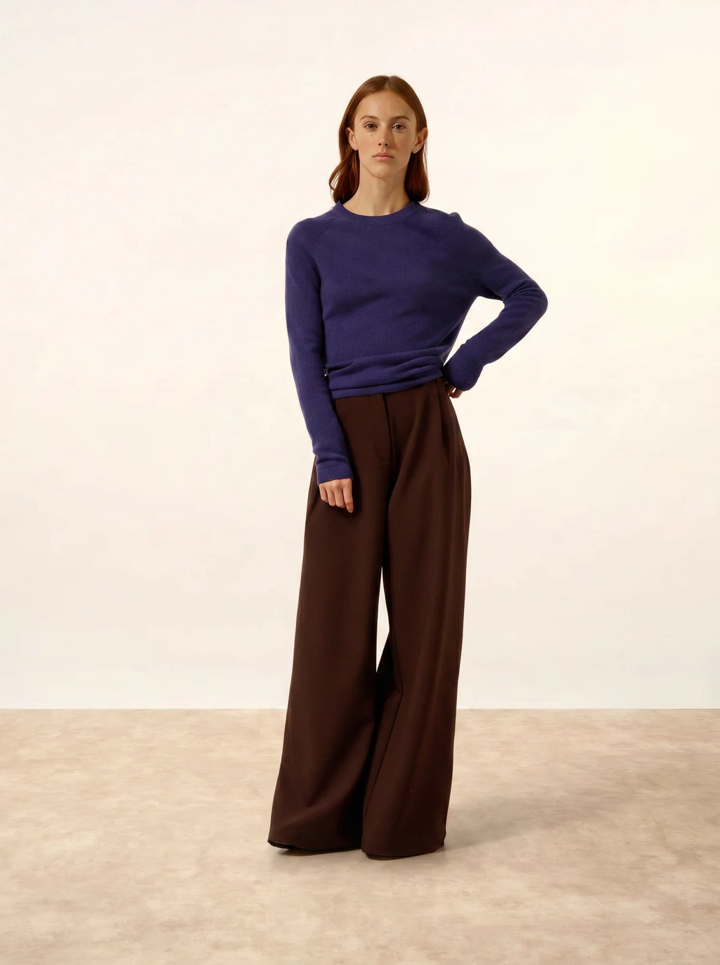 JANE Sweater Crew Neck Deep Purple