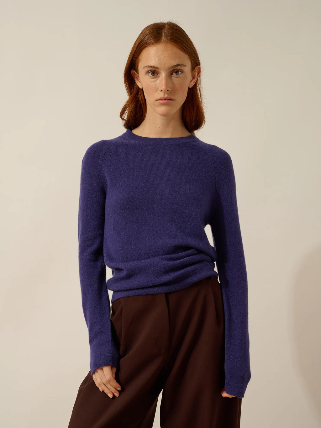 JANE Sweater Crew Neck Deep Purple