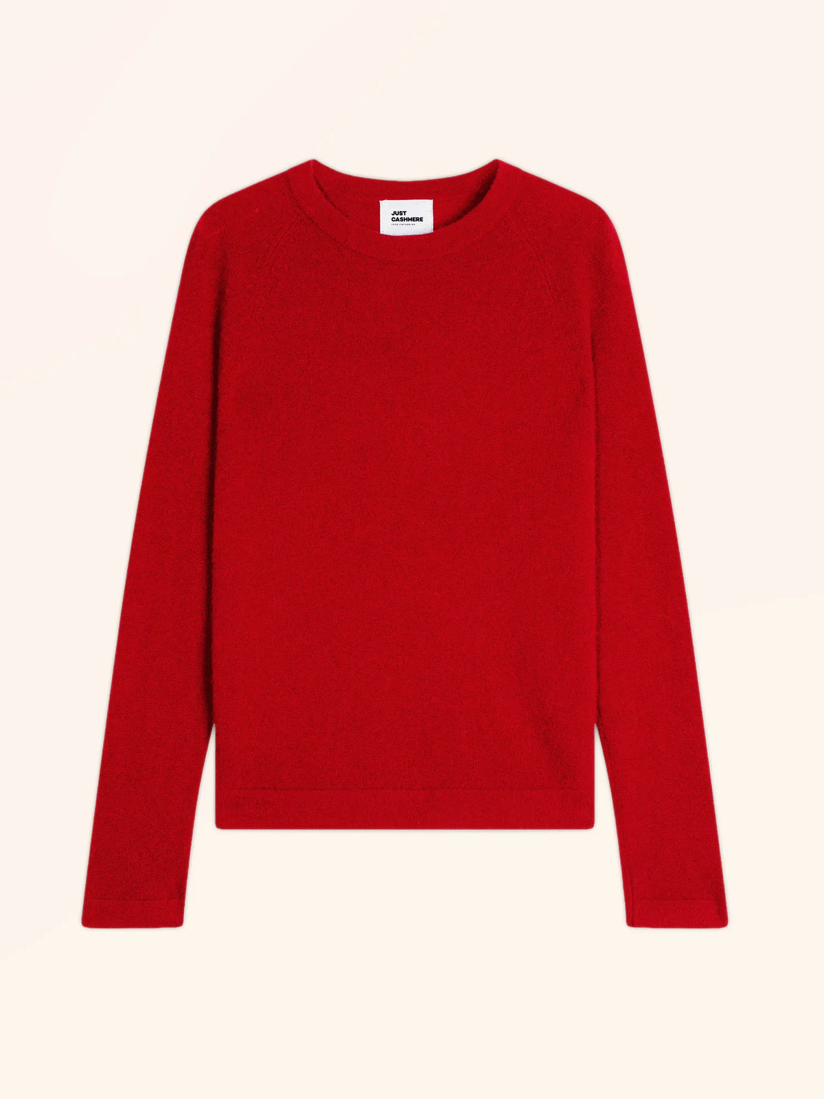 JANE Pull Col Rond Rouge