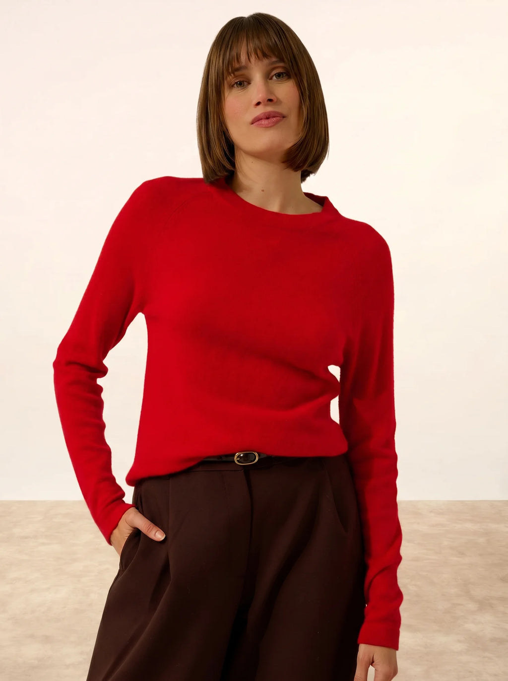 JANE Sweater Crew Neck Red