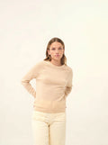 JANE Pull Col Rond Sable