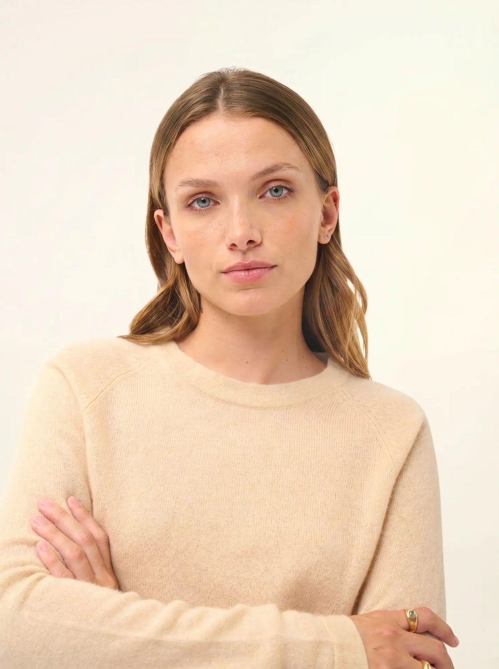 JANE Pull Col Rond Sable