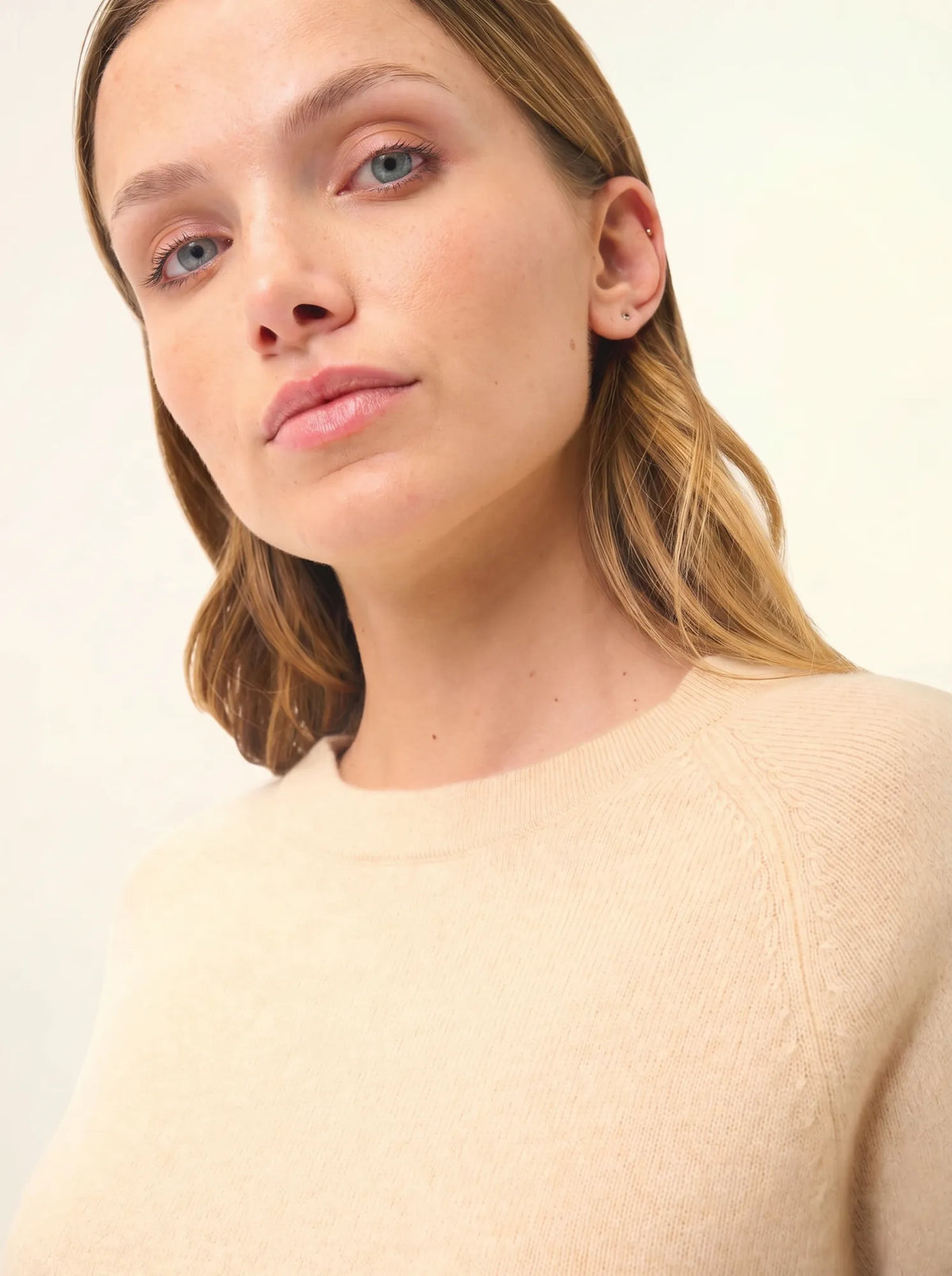 JANE Pull Col Rond Sable