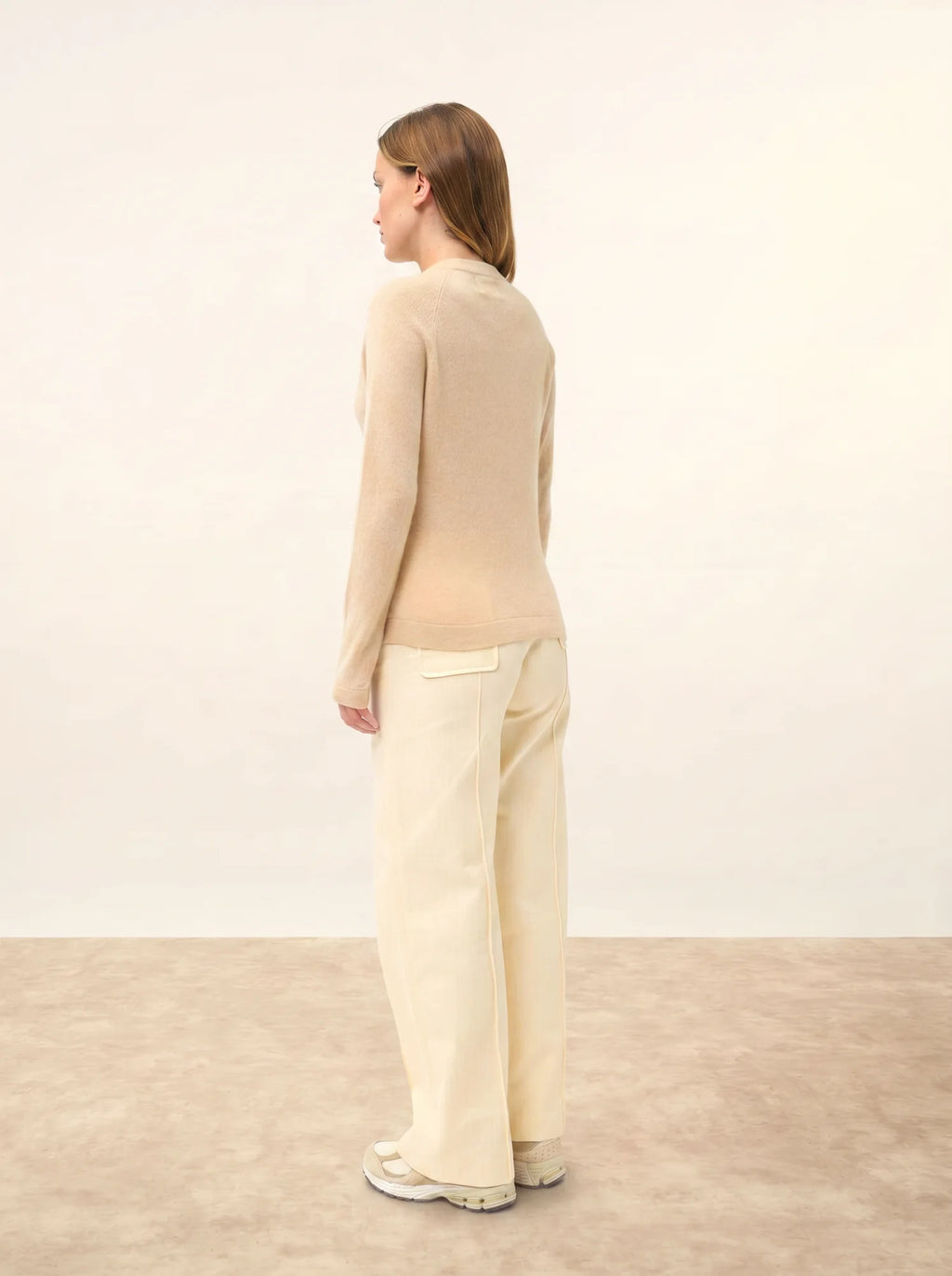 JANE Pull Col Rond Sable