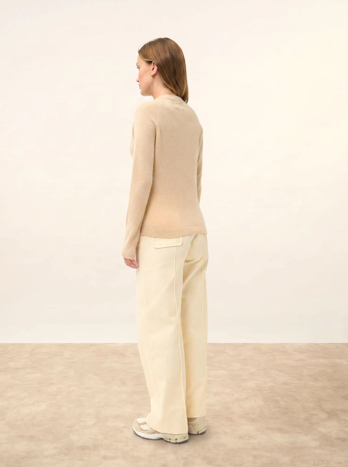 JANE Pull Col Rond Sable