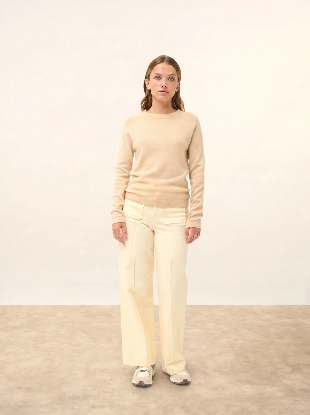 JANE Pull Col Rond Sable