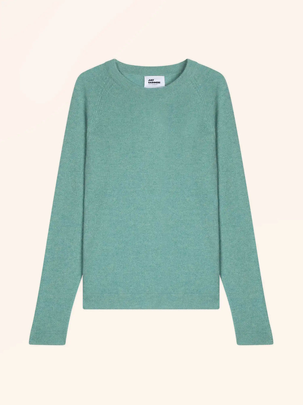 JANE Pull Col Rond Vert Chiné