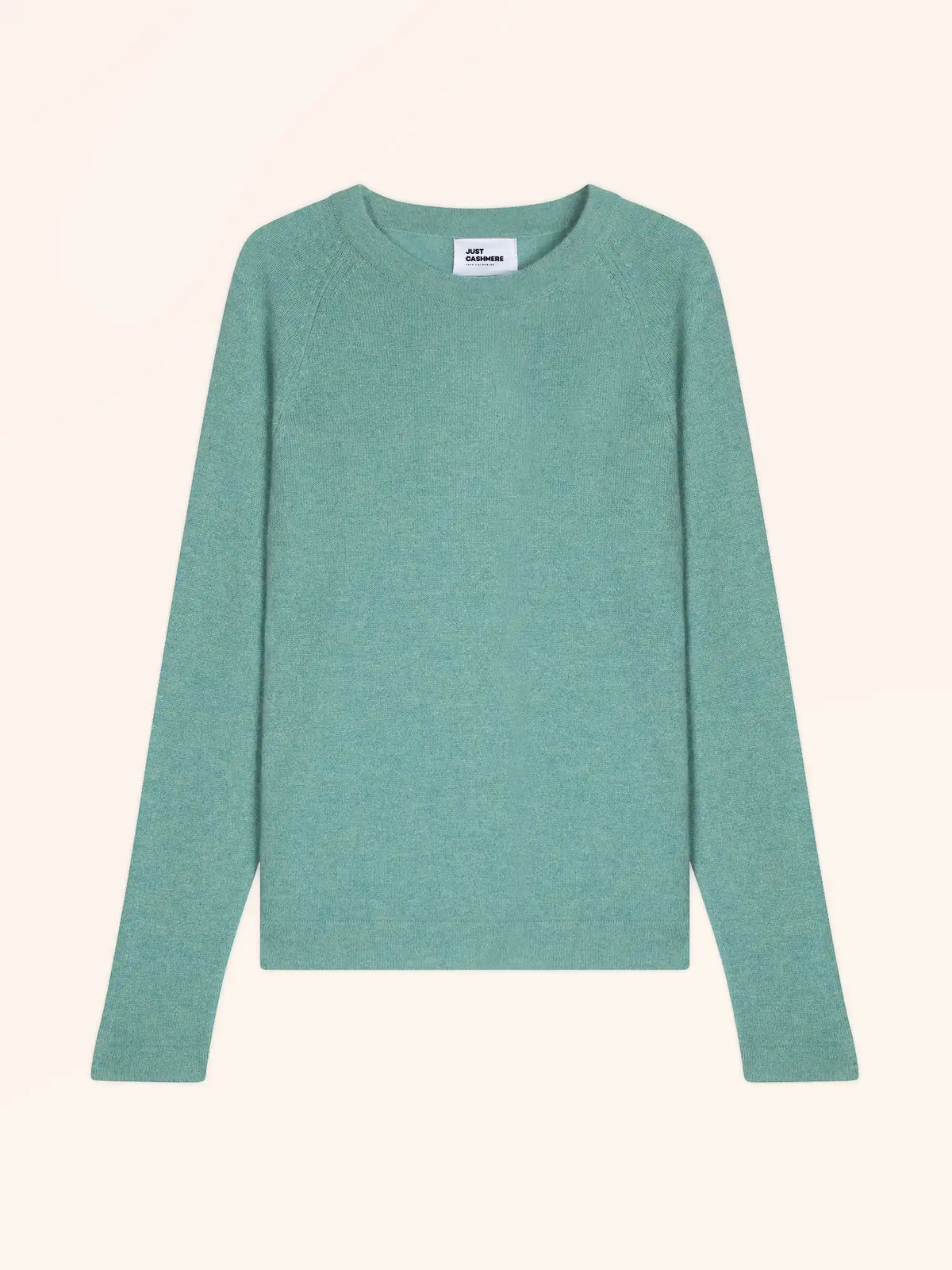 JANE Pull Col Rond Vert Chiné