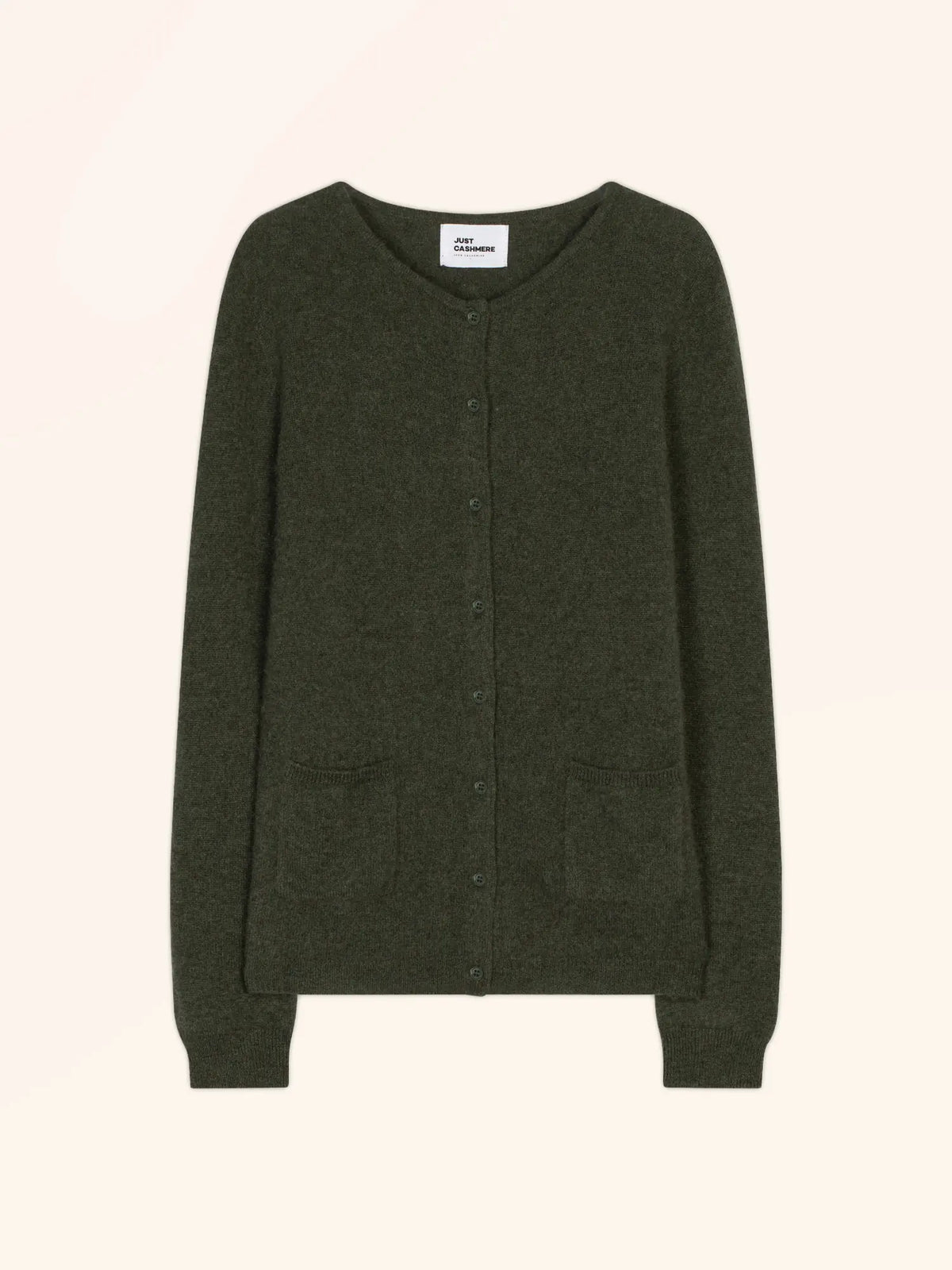 KATHARINE Cardigan Crew Neck Heather Khaki