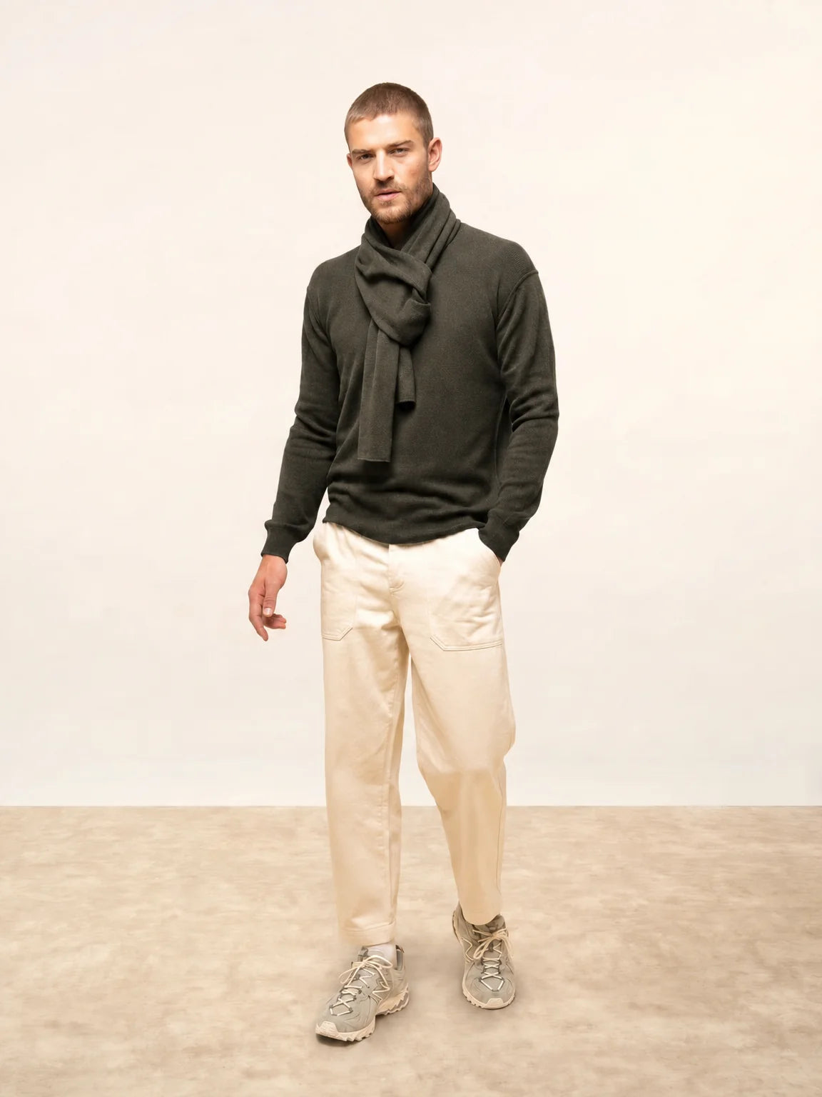 SPENCER écharpe kaki