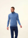 CONNOR Pullover Rollkragen Denimblau