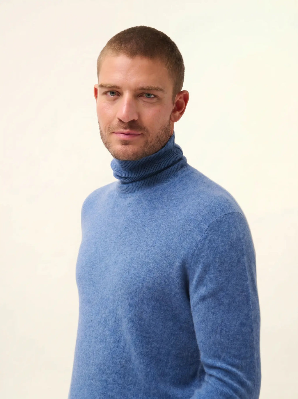 CONNOR Pullover Rollkragen Denimblau