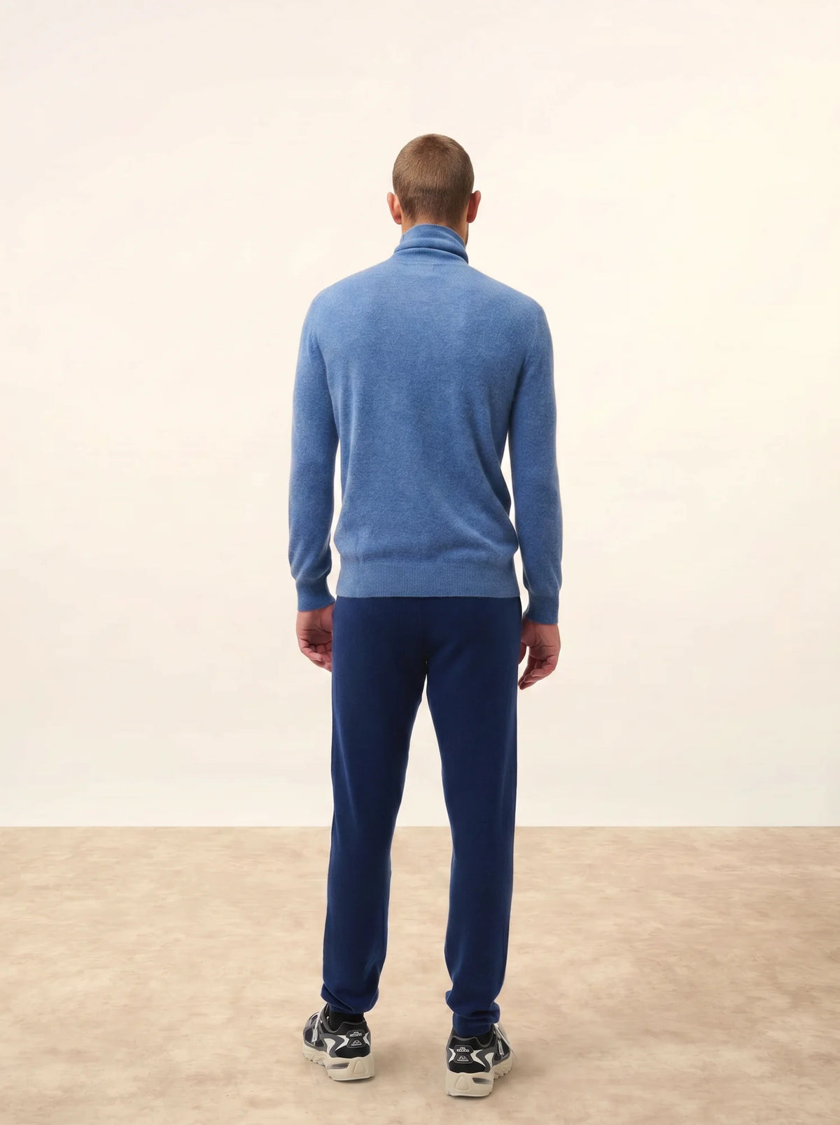 CONNOR Pull Col Roulé Bleu Denim