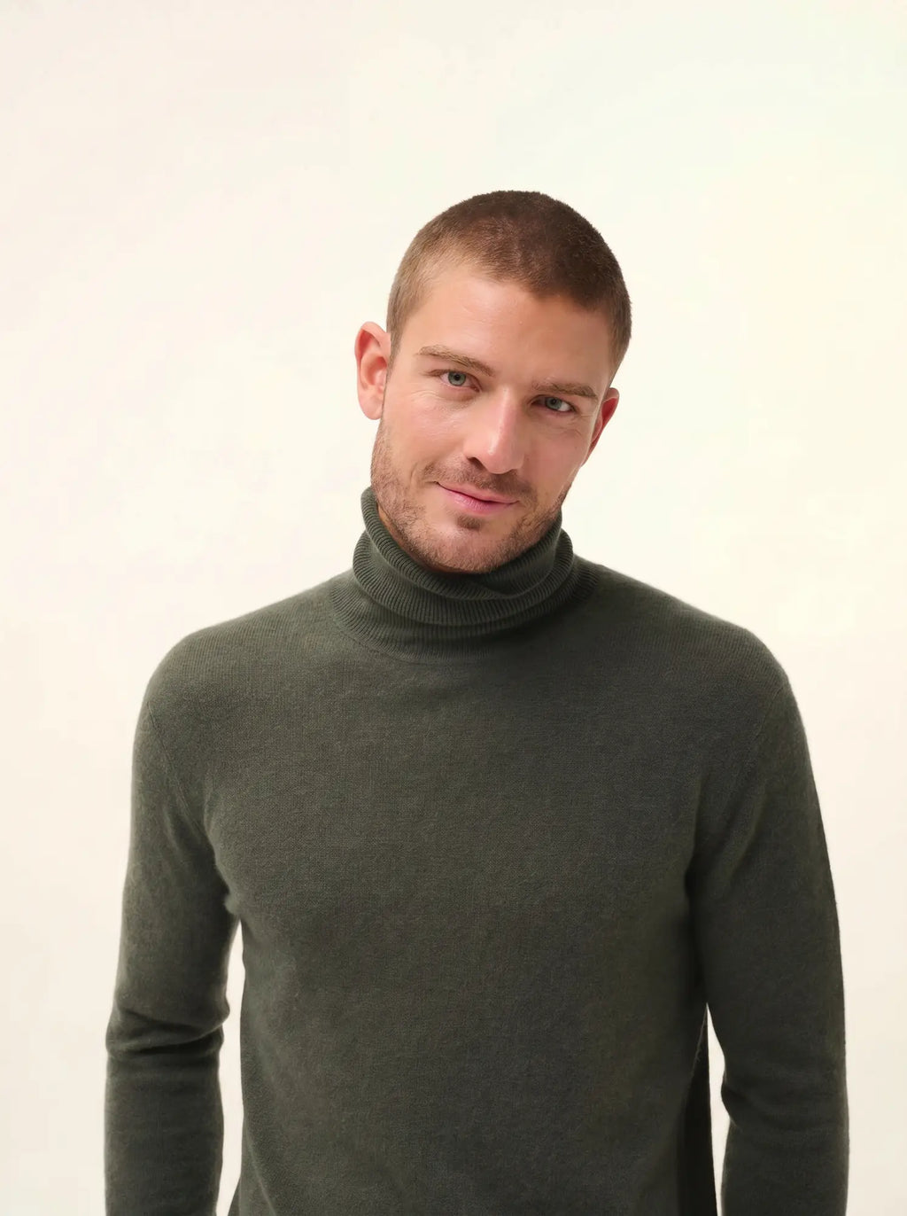 CONNOR Pullover Rollkragen Khaki