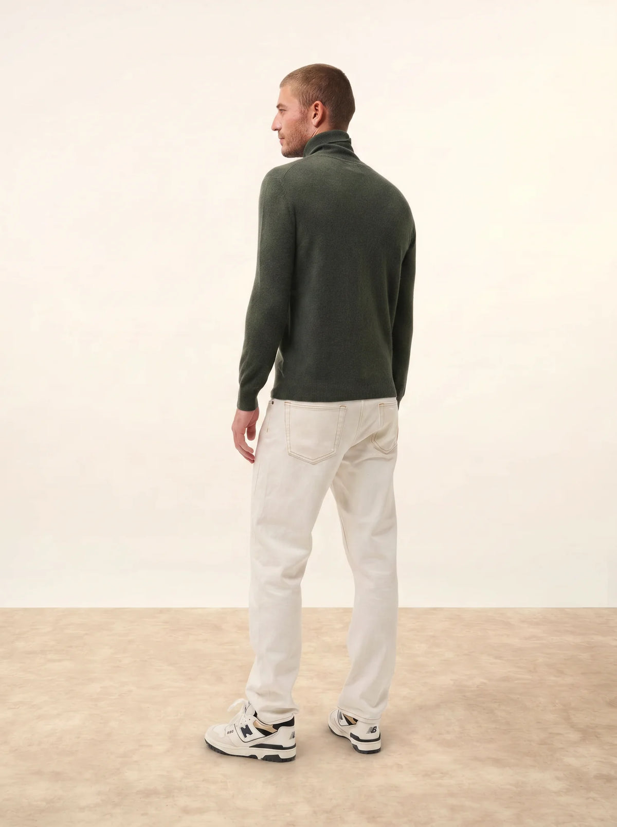 CONNOR Pull Col Roulé Kaki