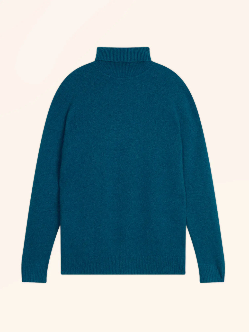 SACHA Sweater Turtleneck 4 Ply Peacock