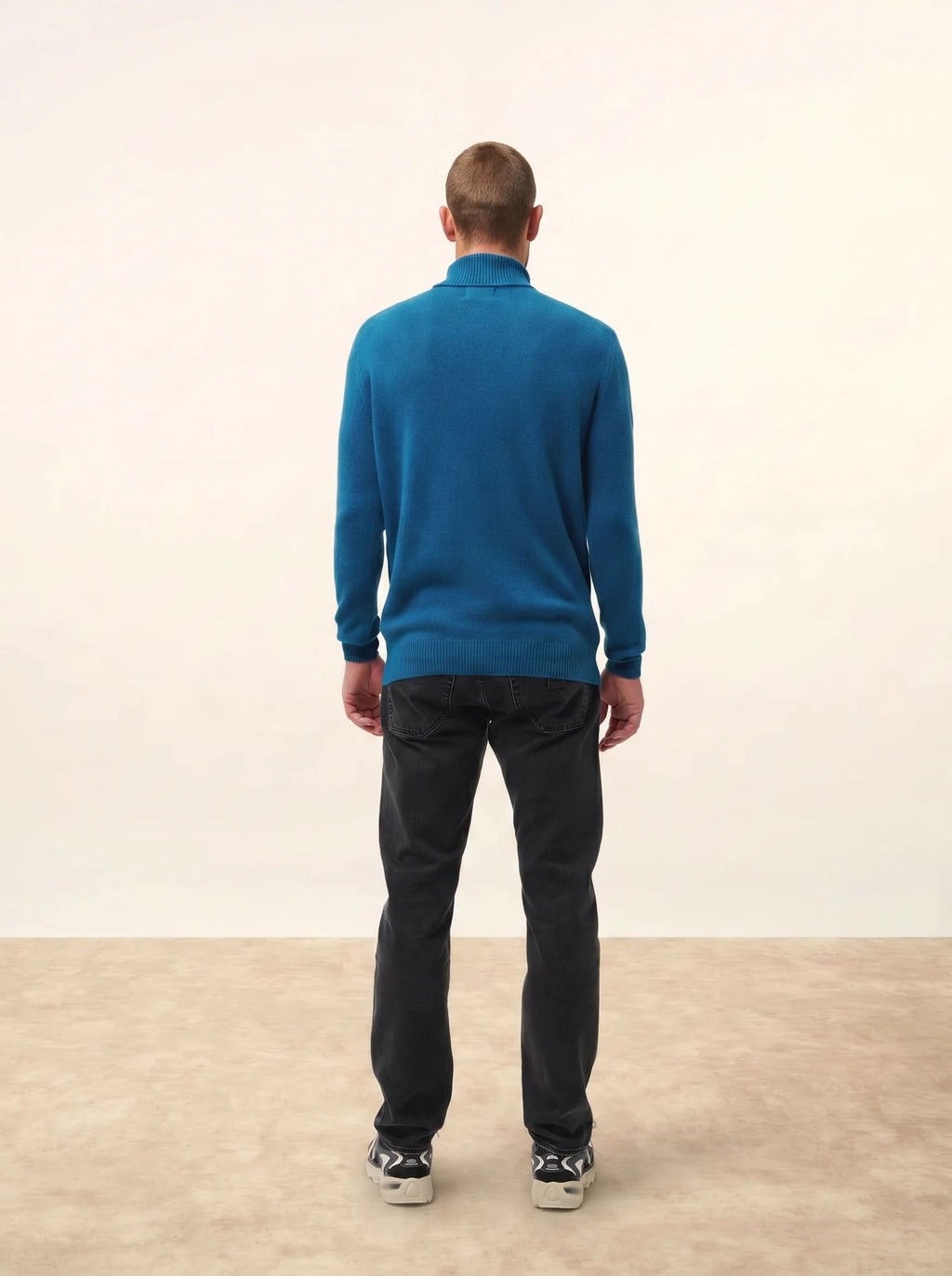 SACHA Sweater Turtleneck 4 Ply Peacock