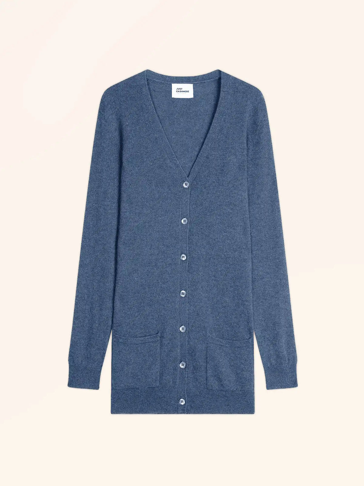 TOMMIE Cardigan Col V Bleu Denim