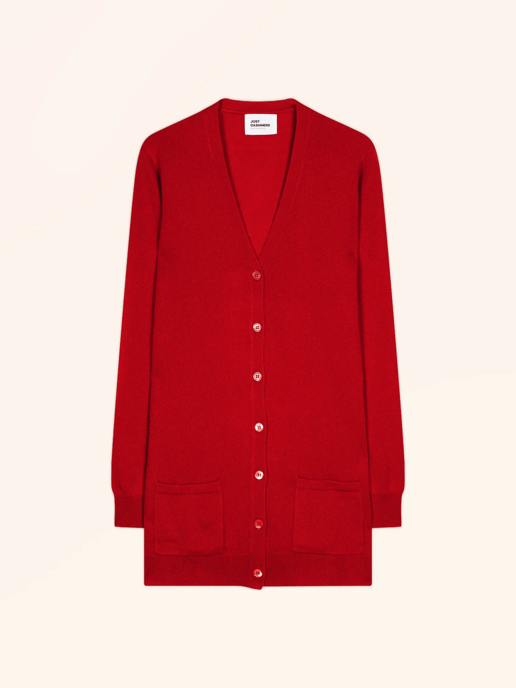TOMMIE Cardigan Col V Rouge