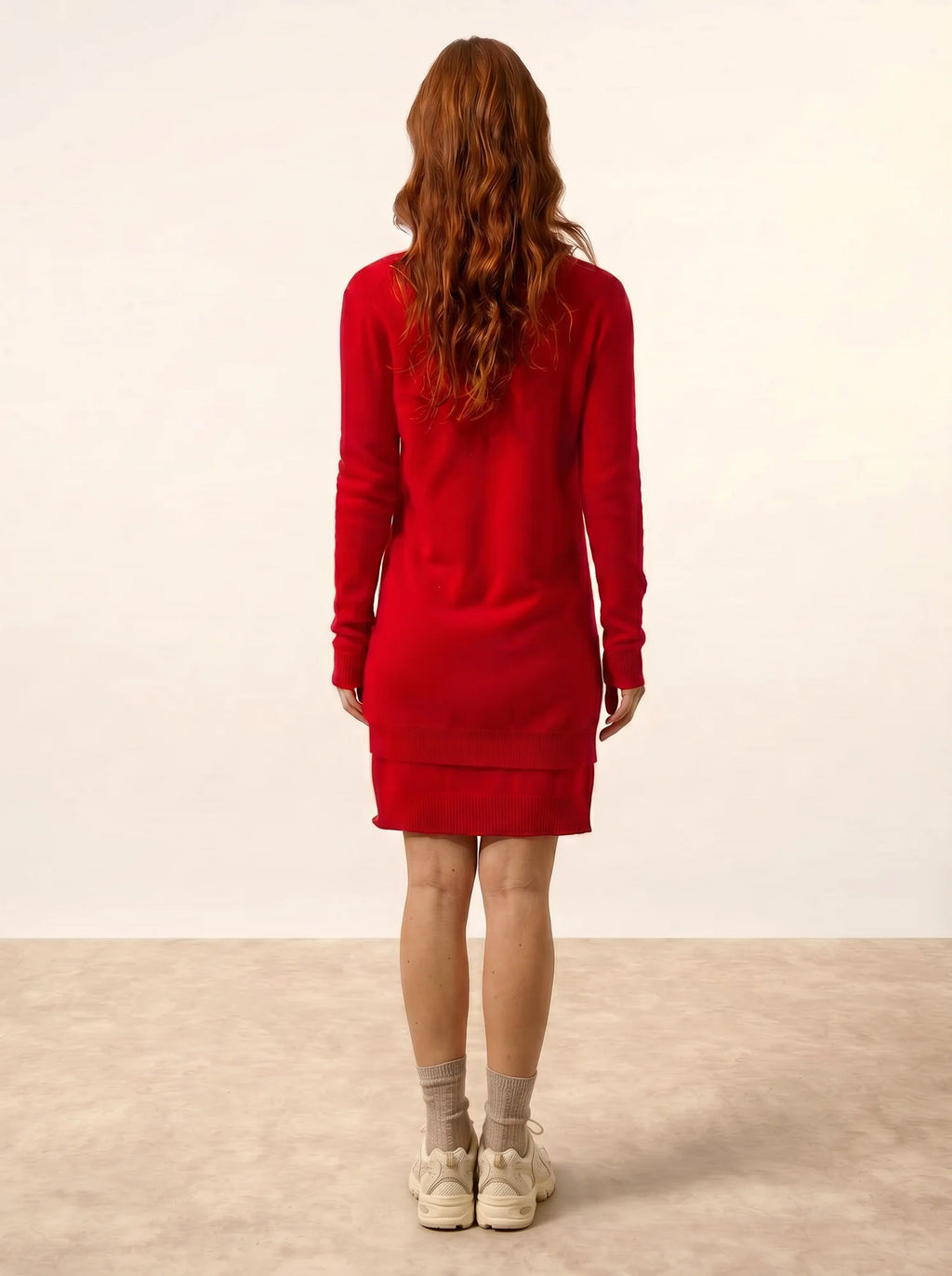 TOMMIE Cardigan Col V Rouge