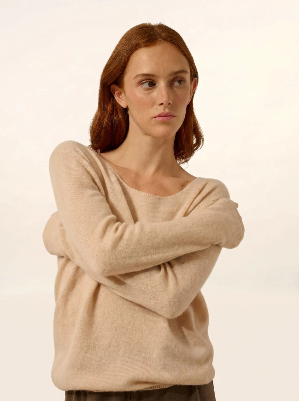 FIONA Pull Col Rond Sable