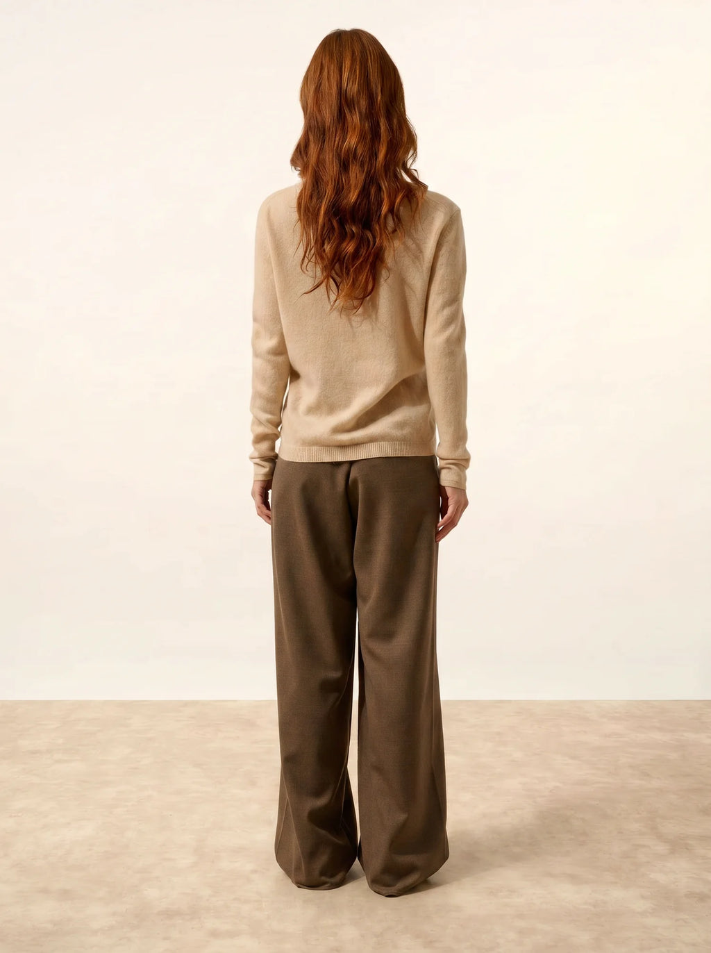 FIONA Pull Col Rond Sable